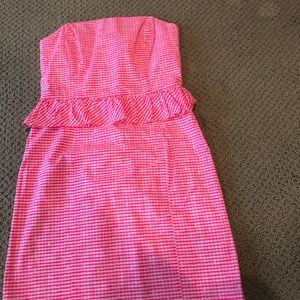 Lilly Pulitzer Pink Checkered Dress